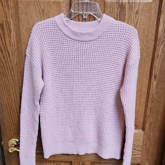 Time and Tru Sweaters - Time and Tru Light Pink Crew Neck Sweater